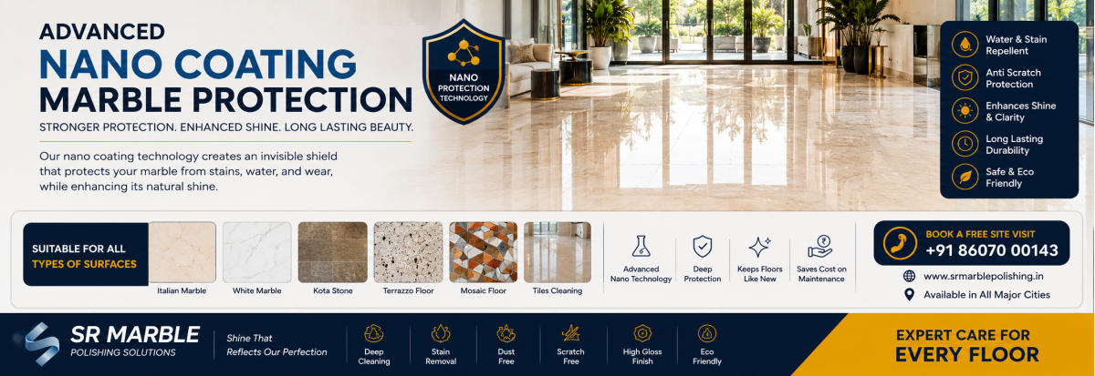Get your floor mirror like shine with our Diamond Polishing.