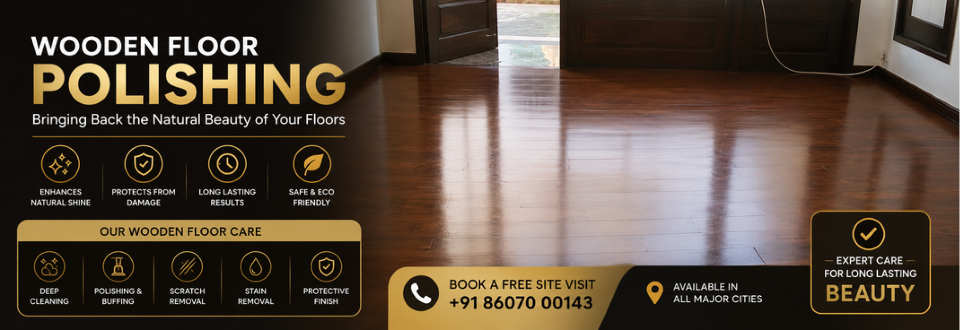 Wooden Floor Cleaning And Polishing