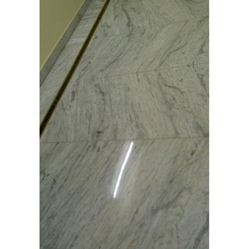 White Marble Floor PolishIng In Police Colony